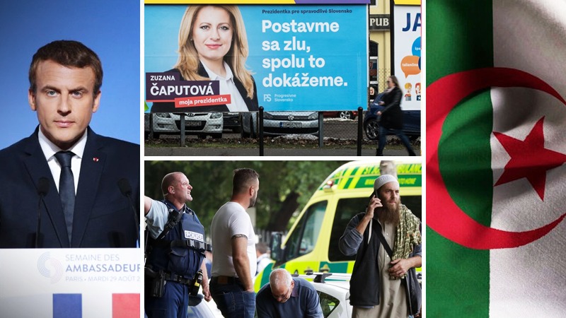 New Zealand attack, Slovak elections, Macron VS Yellow Vests