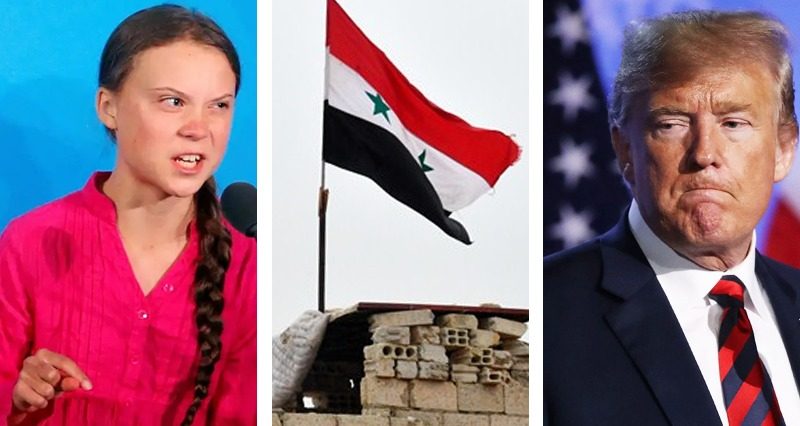 Another attempt to impeach Trump, Greta Thunberg’s UN speech, Syria vs. Turkey