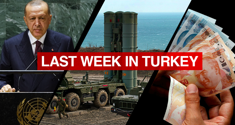 Interest rate drop by Turkish central bank; President Erdogan’s messages in the UN General Assembly; President Erdogan’s statements on the purchase of S-400 missile systems