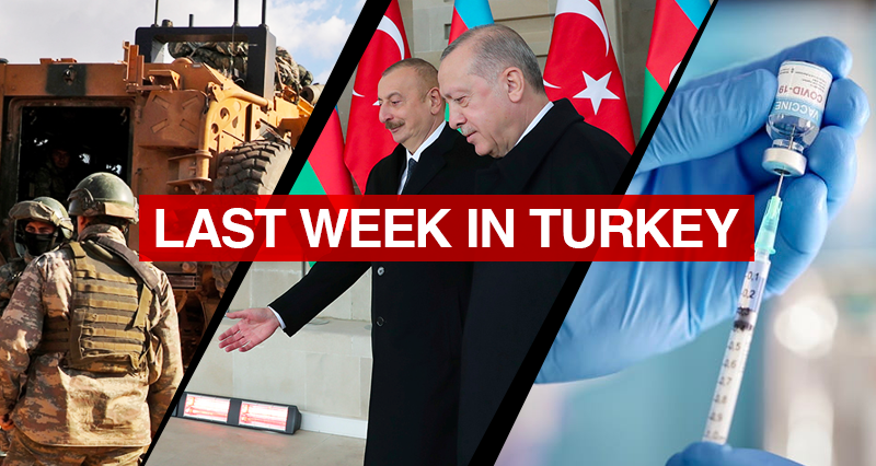 Turkish President’s visit to Azerbaijan over the anniversary of the Karabakh victory; Possibility of another Turkish military operation against terror elements in northern Syria; Vaccination efforts and the ongoing struggle against the COVID-19 pandemic