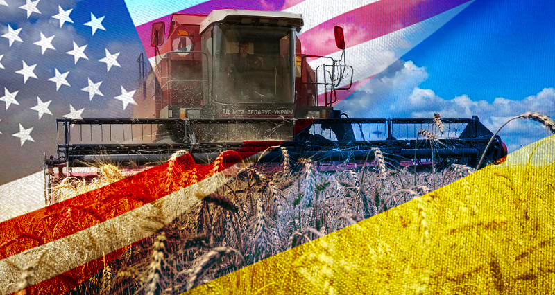 The United States begins to dominate Ukrainian agriculture