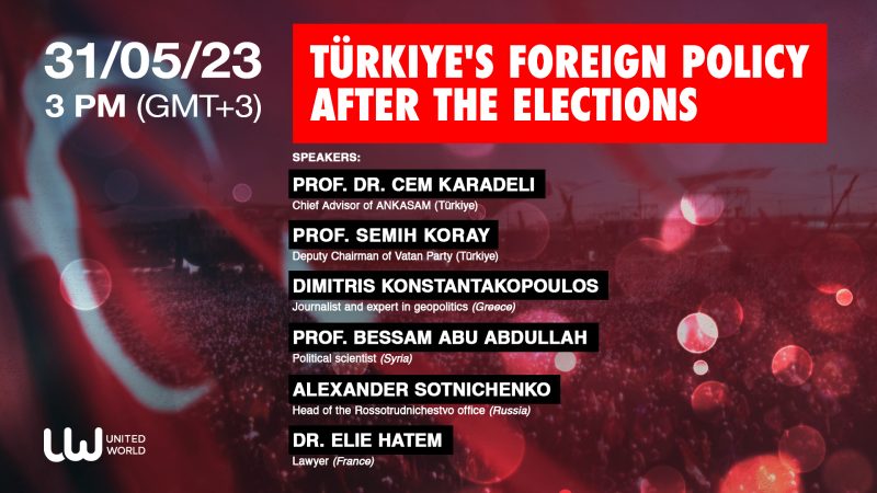 International online webinar: Türkiye’s Foreign Policy after the Elections